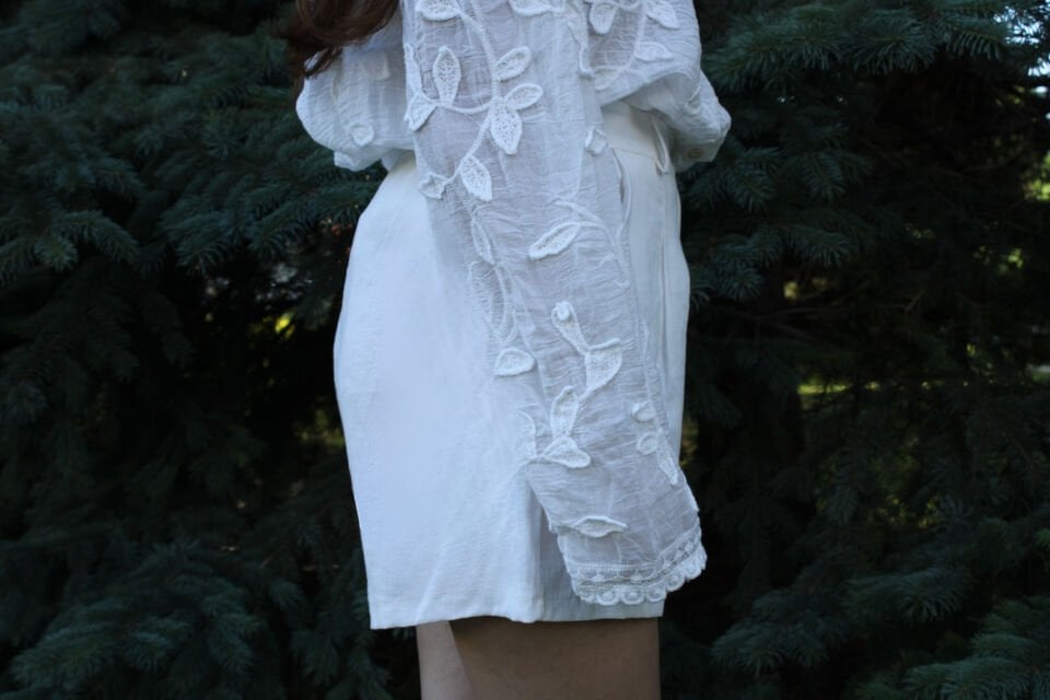 Dantel Detaylı Gömlek