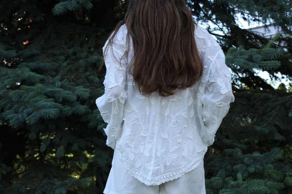 Dantel Detaylı Gömlek