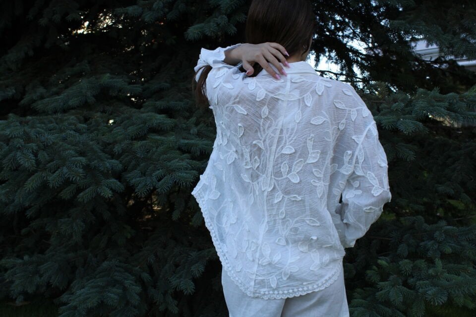 Dantel Detaylı Gömlek