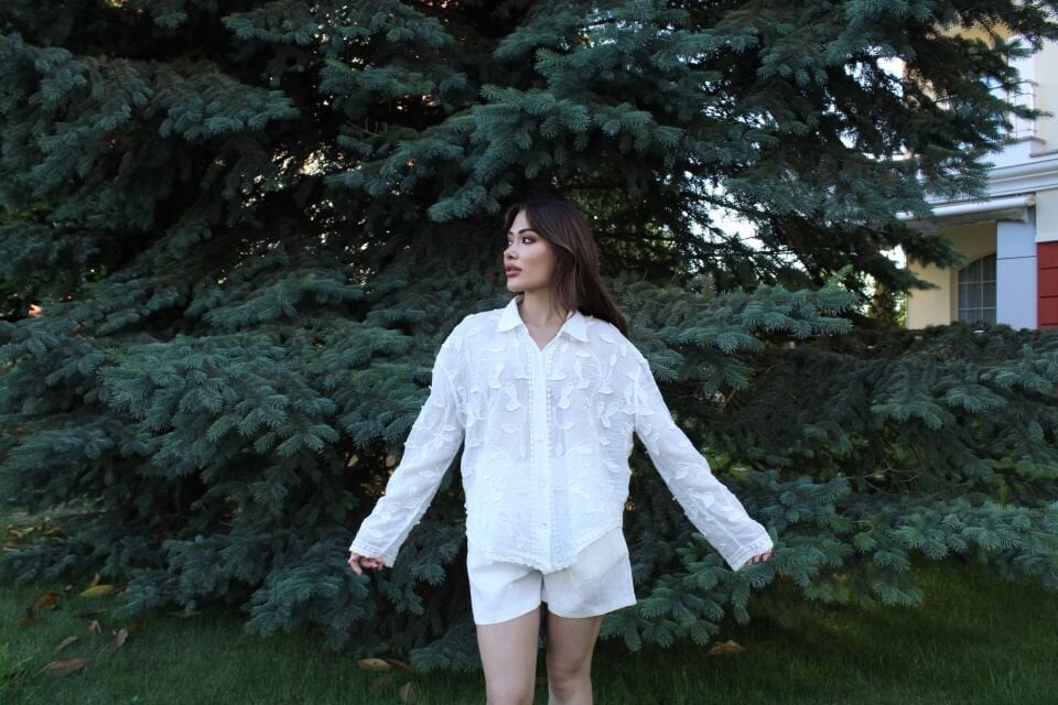 Dantel Detaylı Gömlek