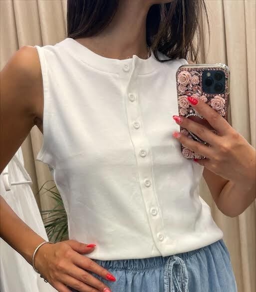 Orijinal marka ekru yelek