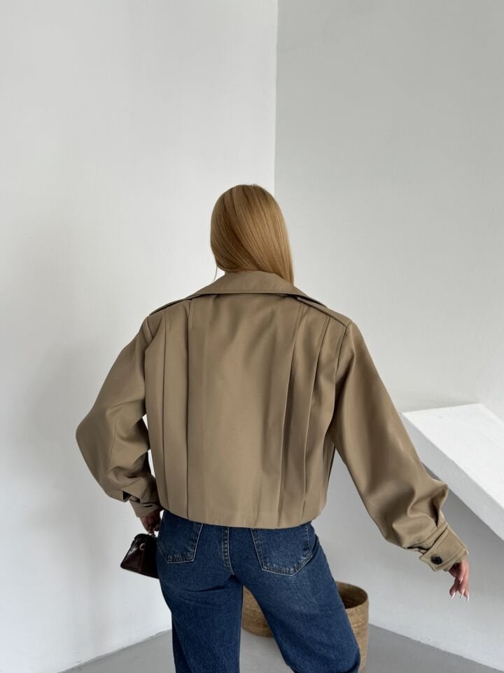 Gabardin Bomber Ceket