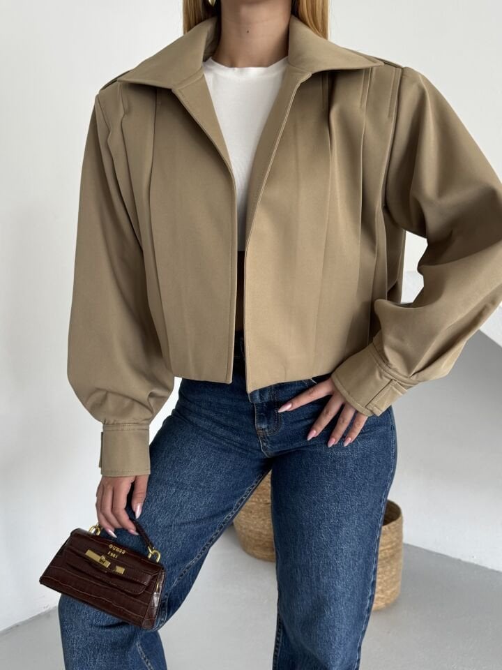 Gabardin Bomber Ceket