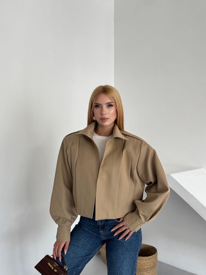 Gabardin Bomber Ceket