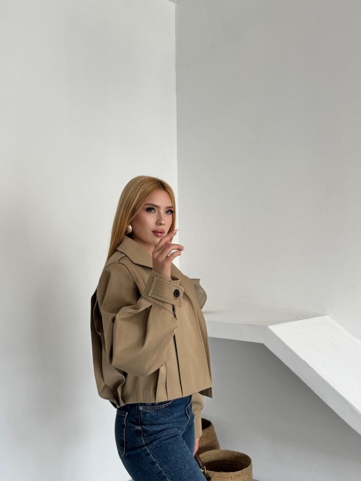 Gabardin Bomber Ceket