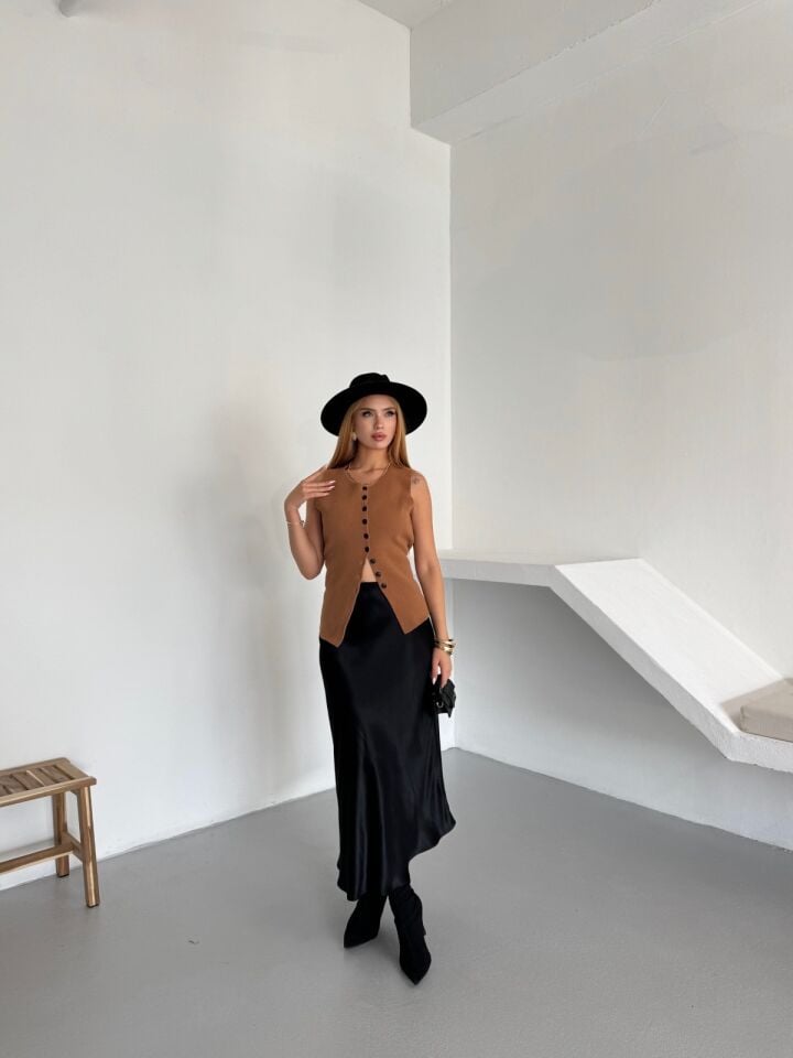 Siyah Saten Etek L(large)