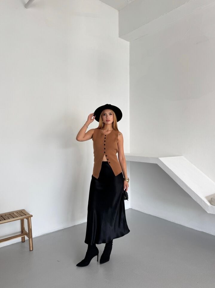 Siyah Saten Etek L(large)