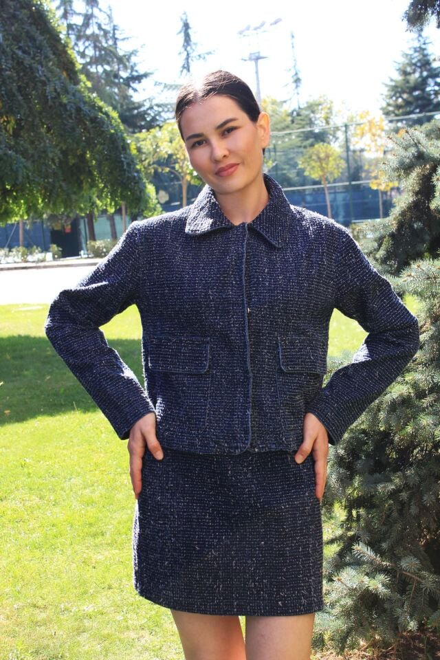 Tüvit Etek Ceket Takım