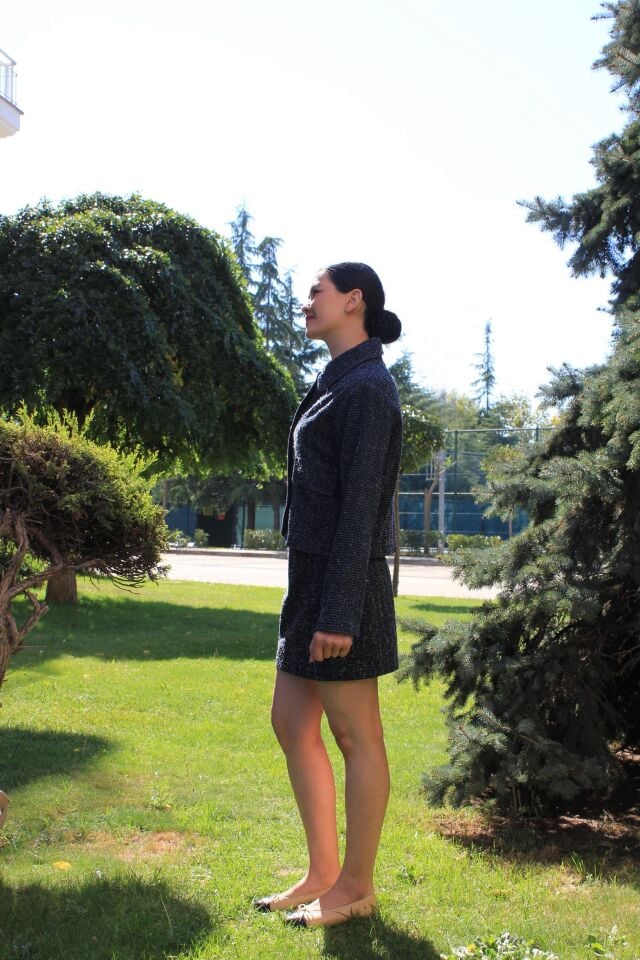 Tüvit Etek Ceket Takım