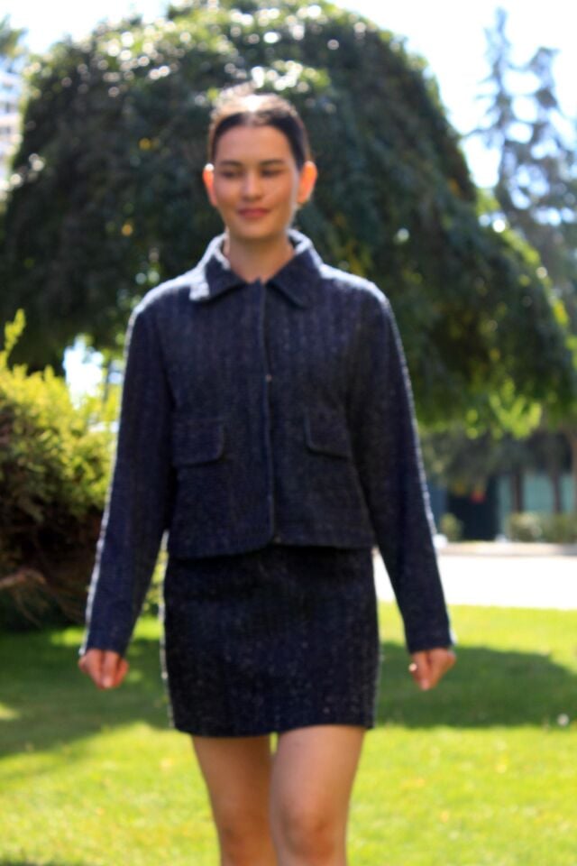 Tüvit Etek Ceket Takım