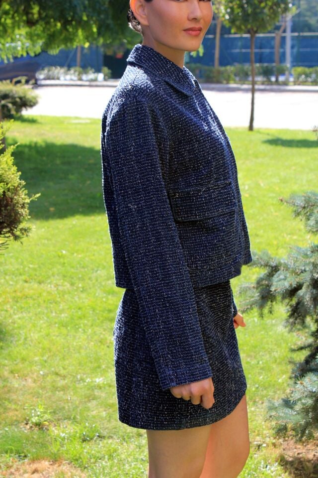 Tüvit Etek Ceket Takım