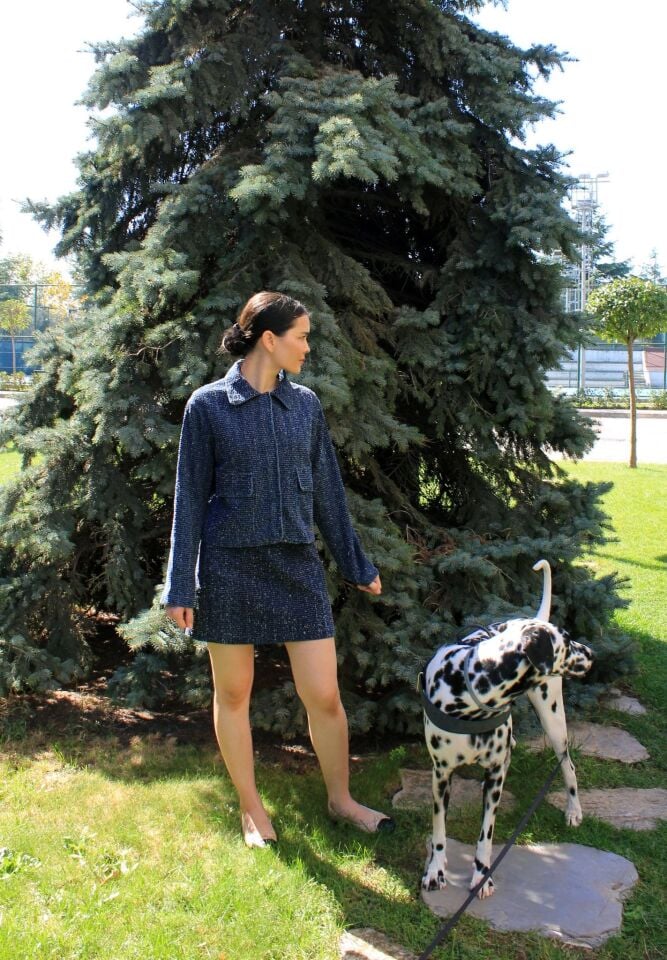 Tüvit Etek Ceket Takım