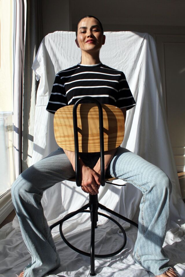 Orijinal Marka Çizgili Tshirt S (Small)