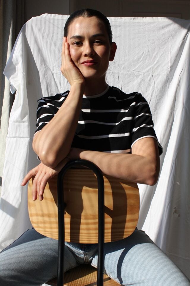 Orijinal Marka Çizgili Tshirt