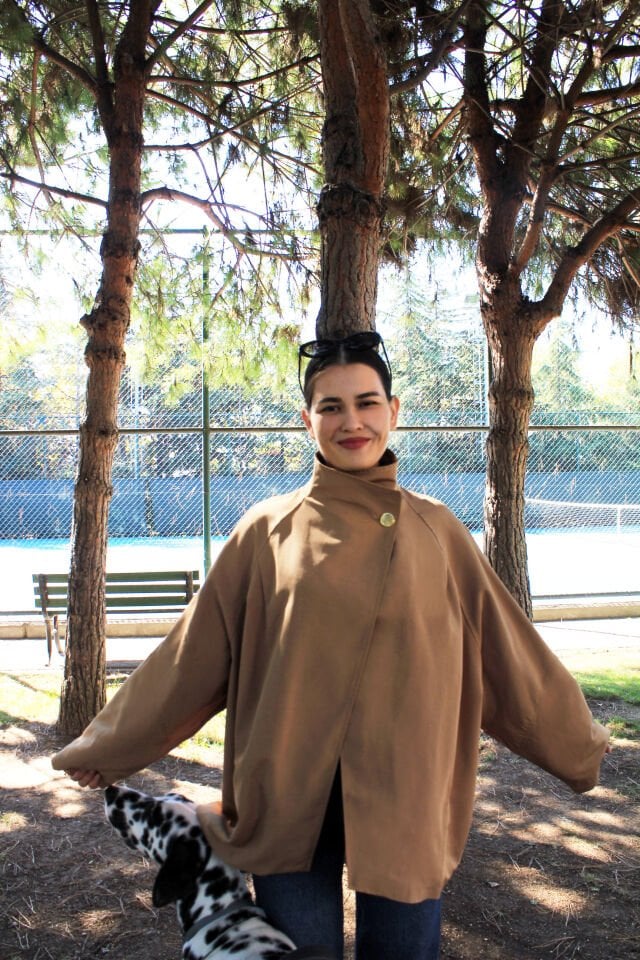 Camel Gold Düğme Detaylı Trençkot