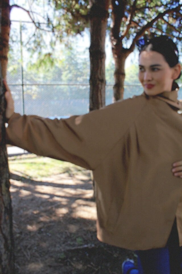 Camel Gold Düğme Detaylı Trençkot