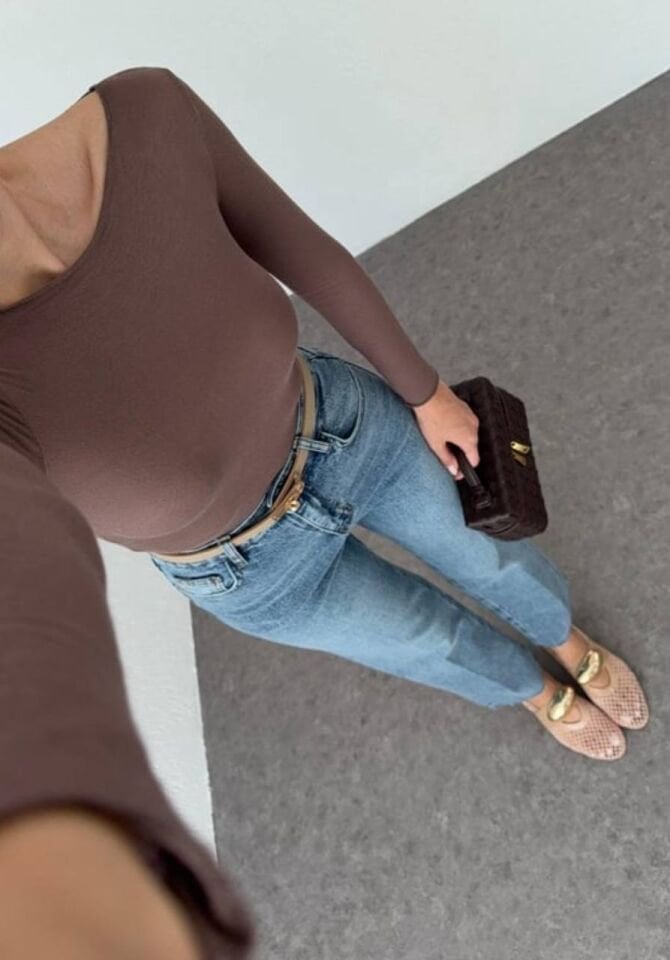 Transparan Bluz Mocha